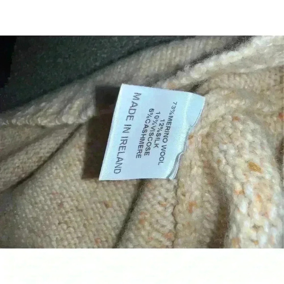 Fisherman out of Ireland brown Comfy V-neck Long Sleeve Preppy Light Academia - Picture 8 of 8